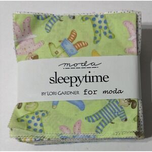 Moda Sleepytime Lori Gardner 40 Squares Cotton 43/44" Wide Quilt Kids Fabric